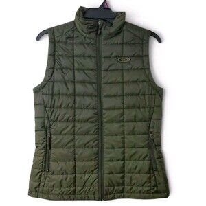 Lady Drake Waterfowl Womens Sz XL Synthetic Down Packable Vest Olive Green